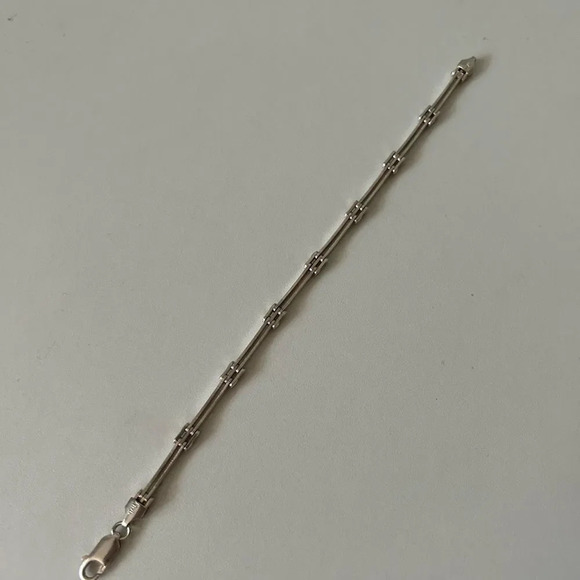 Chunky silver  925 bracelet 7.5” - Picture 3 of 3